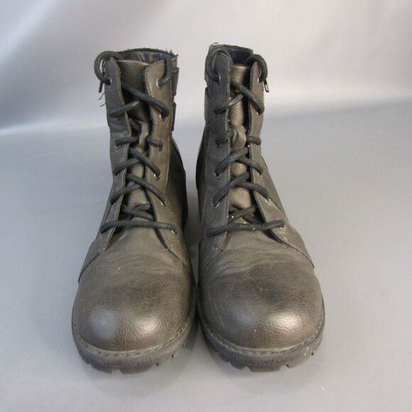 Born BOC Godfrey Boots Women's Size 9.5 Faux Leather Vegan Biker Combat - Picture 2 of 10